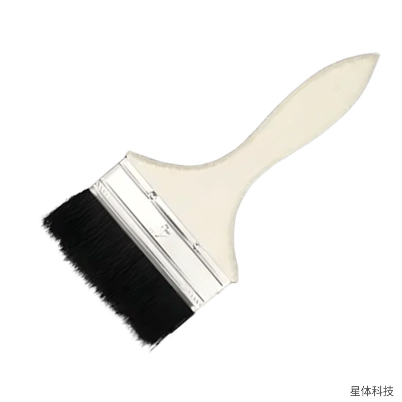 加厚猪鬃油漆刷 4寸 100毫米 木柄扁刷 涂料刷 除尘刷 猪毛刷 油刷 扁油刷 墙面刷漆工具图片3