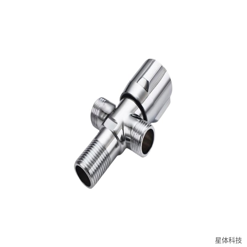 全铜三通角阀 4分 一进二出 加厚三角阀 止水阀 镀铬 双用角阀 三角阀门 一分二角阀 卫浴进水阀图片4