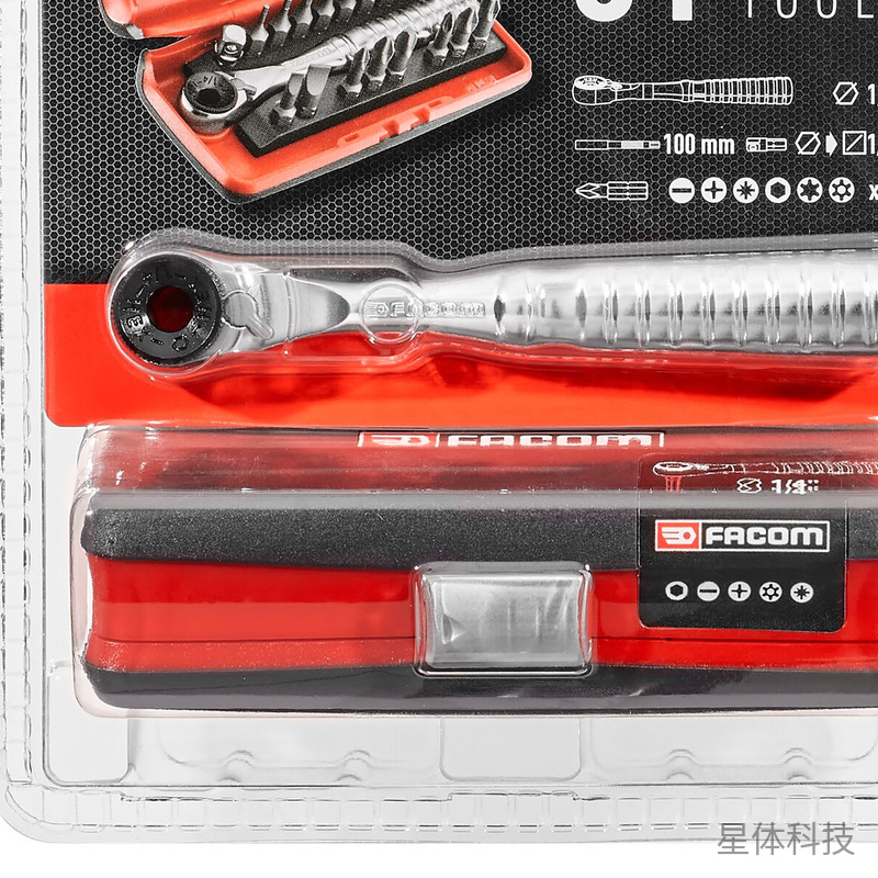 31件棘轮批头工具套装 1/4英寸驱动 单套图片3