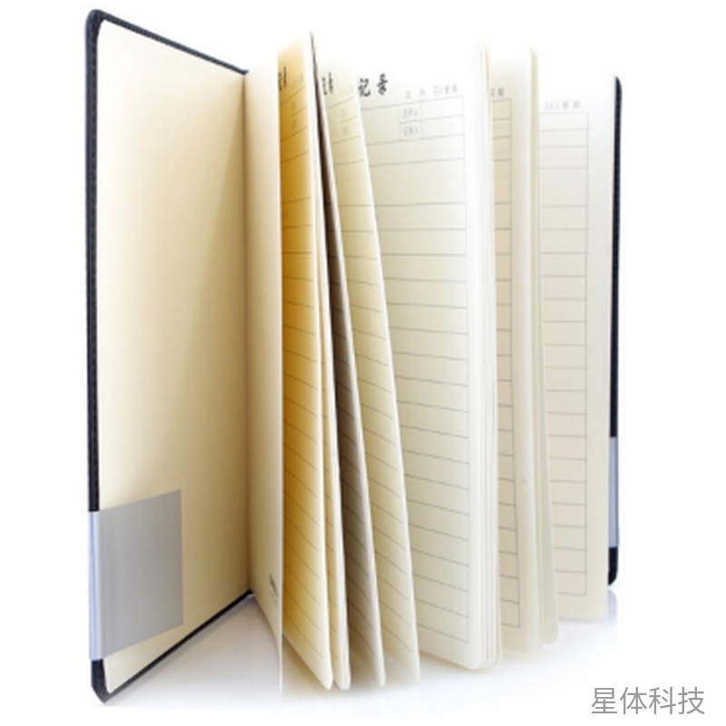 黑色18K皮面会议记录本 80张 单本装图片2