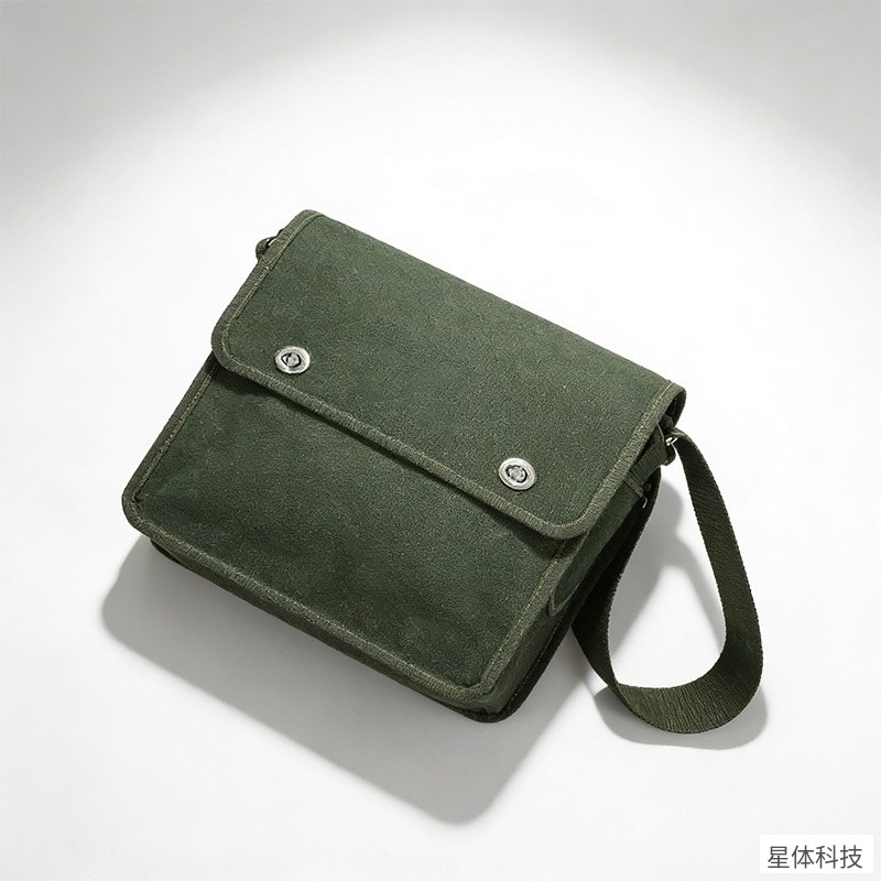 帆布工具包 10.5×35×30厘米 手提工具袋 加厚耐磨 电工 维修 收纳包 多口袋 汽修 军绿色图片3