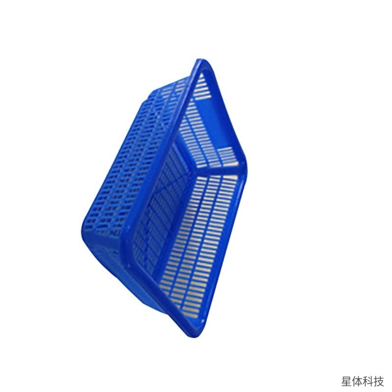 塑料周转筐 555×415×185毫米 物流筐 收纳筐 整理箱 仓储货筐 零件筐 加厚胶框 蓝色图片3