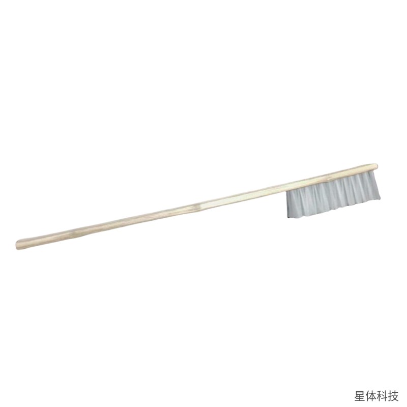 尼龙刷 竹柄 清洁刷 硬毛刷子 洗刷工具 商用后厨地面器具刷洗 手持刷 家用清洁用品 白色图片2