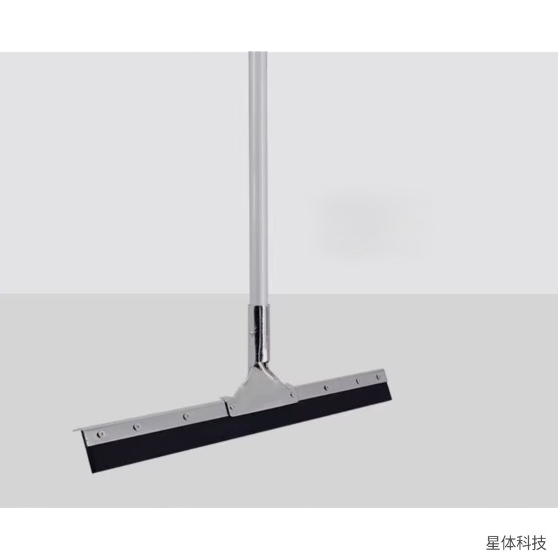 德力彩 地面刮水器 60厘米 硅胶刮条 地刮 推水刮 卫生间厨房 地板刮水 商用保洁工具 银黑色图片3