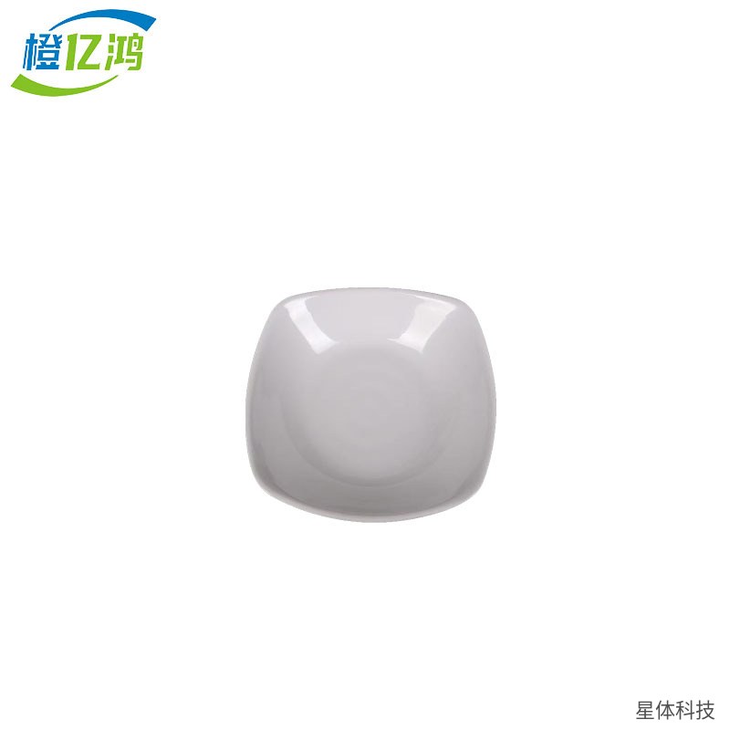 密胺四方碟 4英寸 小碟子 调料碟 酱料碟 餐厅 酒店 食堂 火锅 仿瓷 正方形 云白图片2