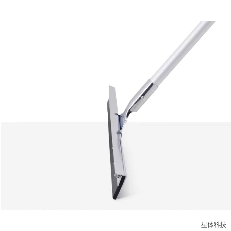 德力彩 地面刮水器 60厘米 硅胶刮条 地刮 推水刮 卫生间厨房 地板刮水 商用保洁工具 银黑色图片2