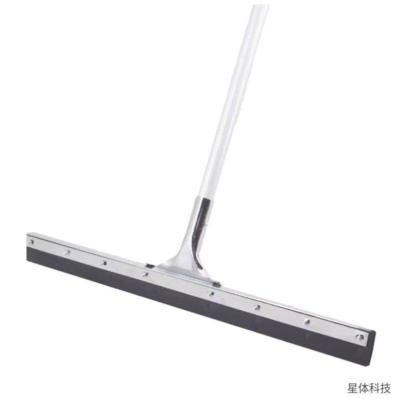 德力彩 地面刮水器 60厘米 硅胶刮条 地刮 推水刮 卫生间厨房 地板刮水 商用保洁工具 银黑色图片4