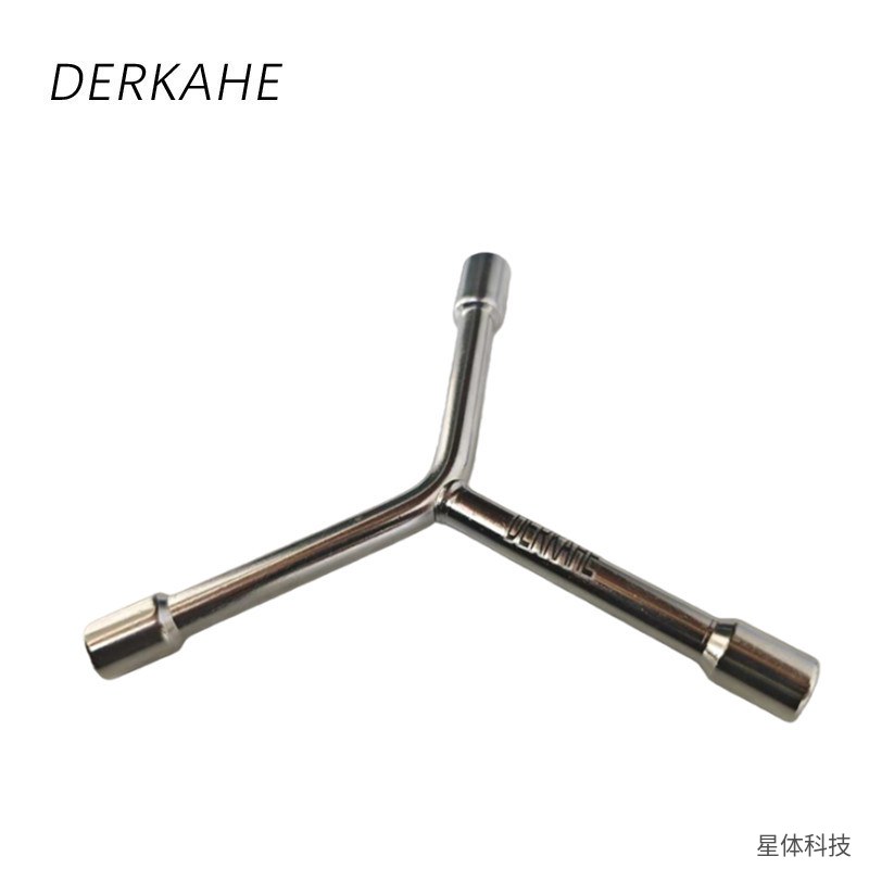三叉套筒扳手 12×14×17毫米 碳钢 Y型扳手 汽修 机修 拆装 螺母 五金工具 三头图片2