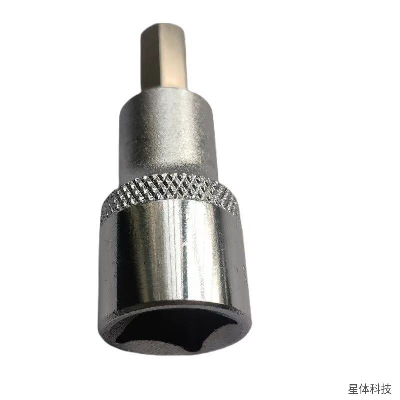 六角旋具套筒 10毫米 碳钢 公制 批头套筒 内六角 机修 汽修 装配 拆卸 手动五金工具图片3