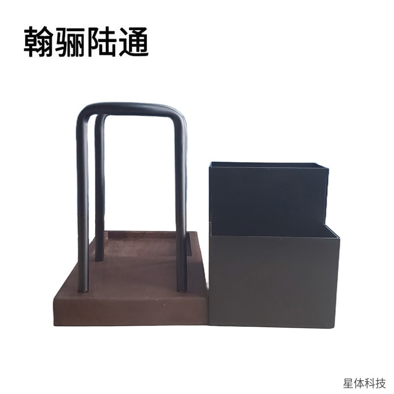 木质展示架 置物架 多功能 桌面收纳架 摆件架 办公室书桌整理架 家居收纳用品 胡桃色图片3