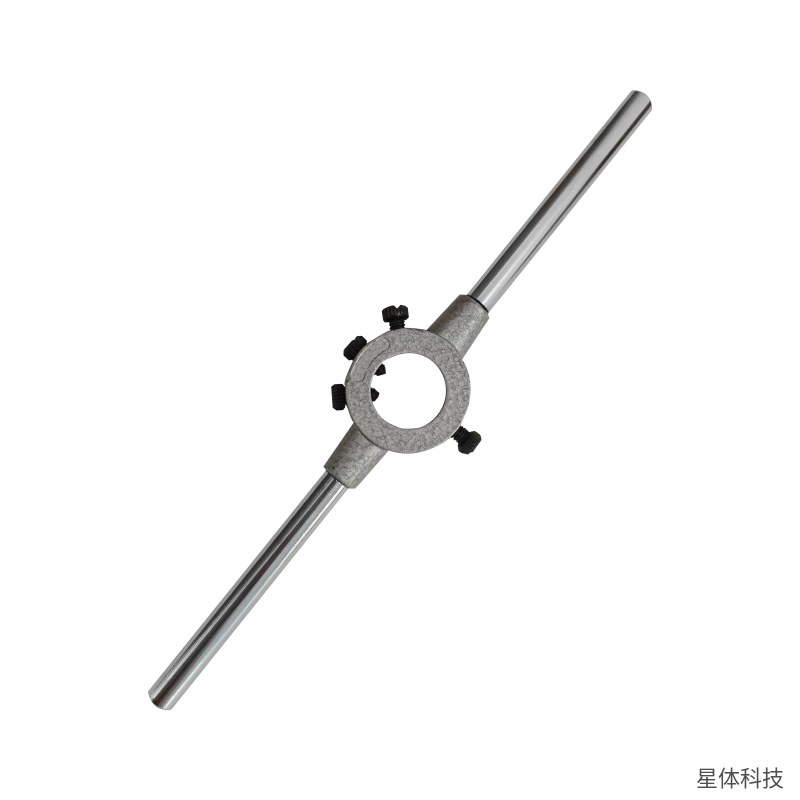铸钢圆板牙扳手 板牙架 板牙绞手 套丝 攻丝 外螺纹加工 机修 钳工 手动工具 五金图片3