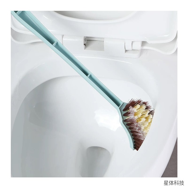 塑料马桶刷 中号 长柄 厕所刷 坐便器清洁刷 卫生间洁厕刷 浴室清洁工具 家用洁厕 蓝色图片3