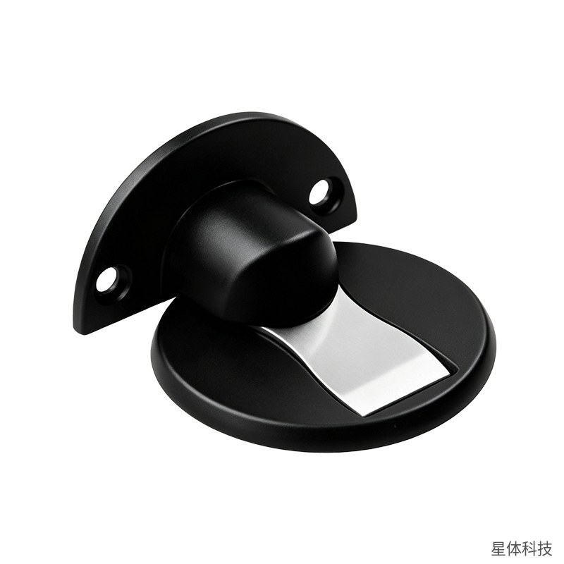 磁吸门吸 门碰 墙装门吸 防撞门挡 门后定位器 门顶 合金门吸 室内门窗五金配件 黑色图片4