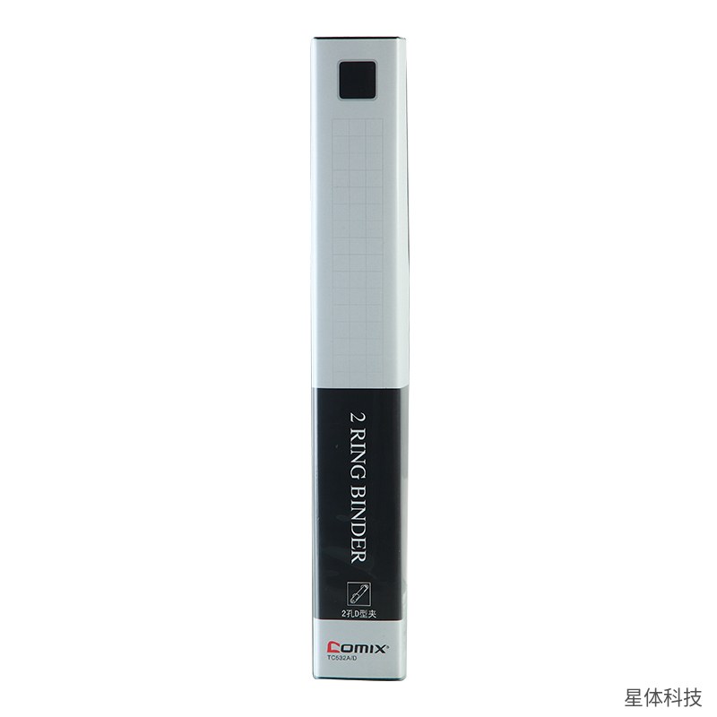 齐心 A4 D型夹文件夹 1.5寸 2孔 PP材质 资料夹 档案夹 办公文件整理收纳 单个装 黑色图片4