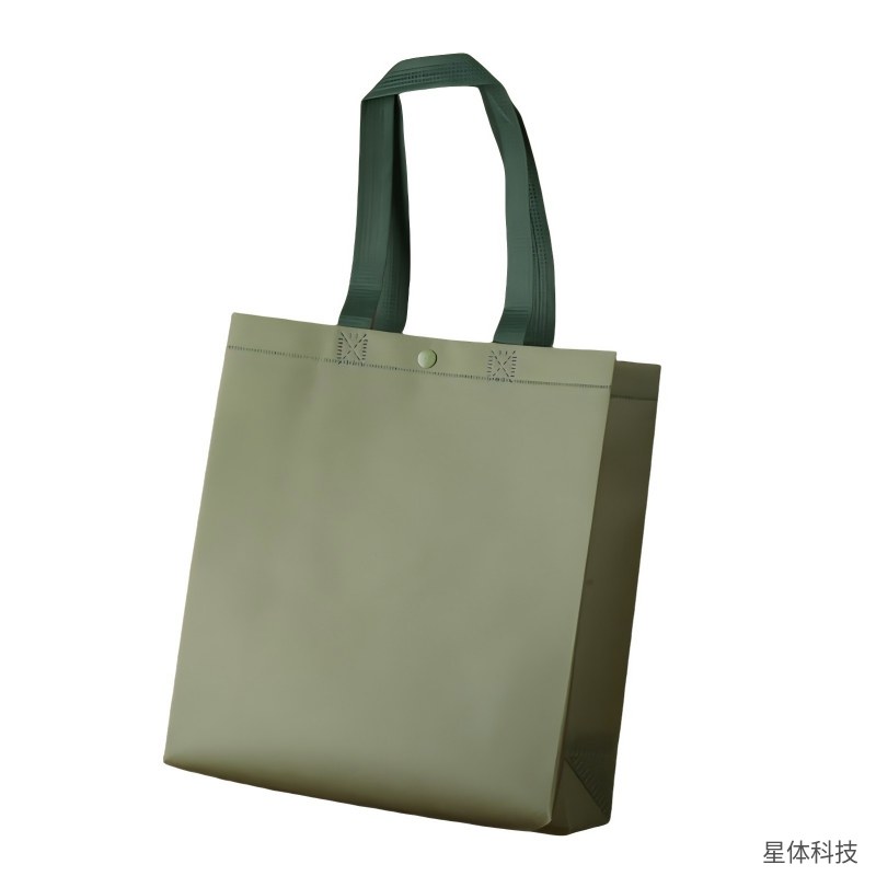 无纺布袋 28×30×10厘米 手提袋 环保袋 购物袋 礼品袋 会议 展会 商场 店铺 抹茶绿图片4