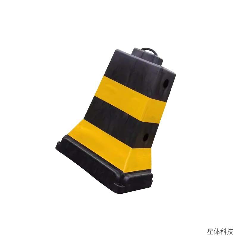 塑料隔离墩 60×40×85厘米 路障 水马 道路 施工 停车场 分流 交通安全 警示 围挡 黑黄色图片3