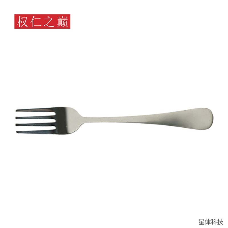 304不锈钢叉子 18厘米 西餐叉 水果叉 甜品叉 家用餐叉 食堂餐厅 独立装 银色图片3