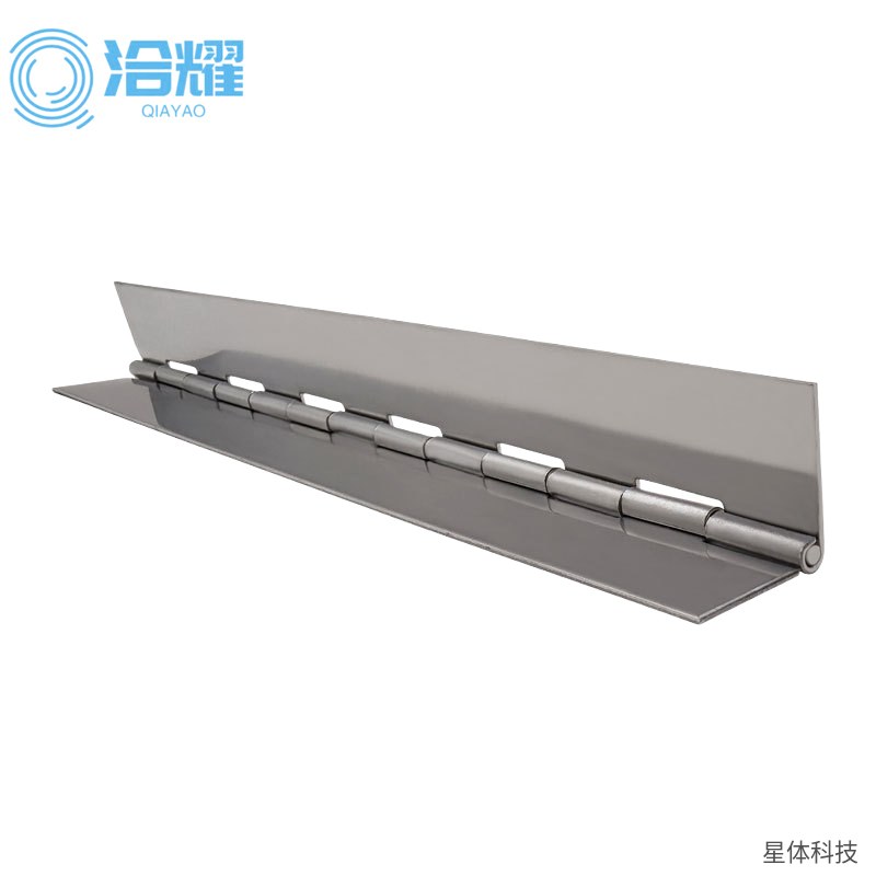 长条合页 钛合金 排合页 钢琴铰链 柜门翻板 箱盖连接 工业设备门 机柜 五金配件 银色图片4