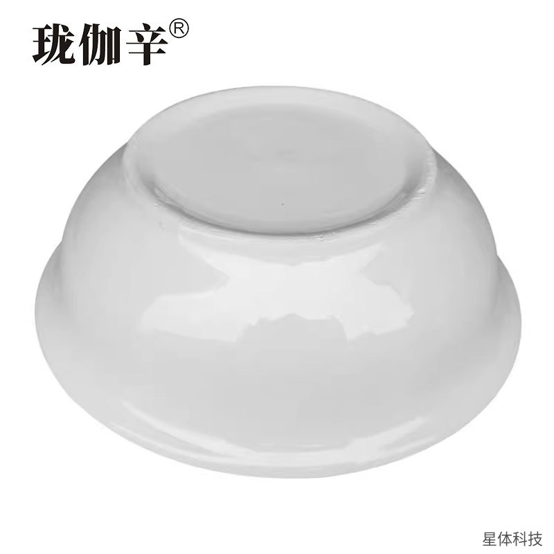 白色陶瓷大汤碗 11英寸 汤盆 大碗 面碗 菜碗 酒店餐厅食堂家用汤碗 纯白餐具 陶瓷大盆 象牙白图片3