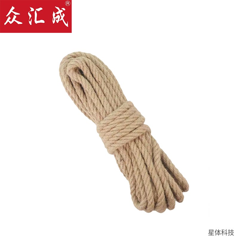 麻绳 捆绑绳 普通绳 黄麻 手工 装饰 绑扎 打包 园艺 拔河 吊装 按米计 驼色图片4