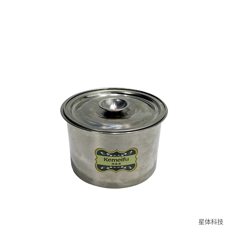 不锈钢调料盒 12厘米 带盖调味缸 味盅 调料罐 猪油罐 厨房调味品收纳 圆形 银色图片4