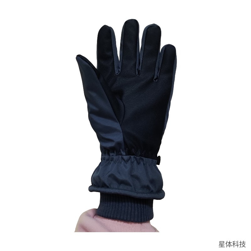 防寒手套 均码 分指款 聚酯纤维 冬季保暖 户外作业 防风 骑行通勤 劳保防护 冬季出行 黑色图片3