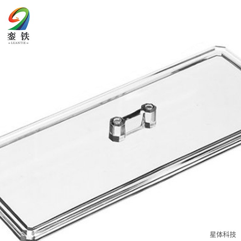 亚克力茶叶盒 三格 透明储物盒 茶包收纳 分格盒 办公室 茶水间 酒店 桌面 带盖 透明色图片4
