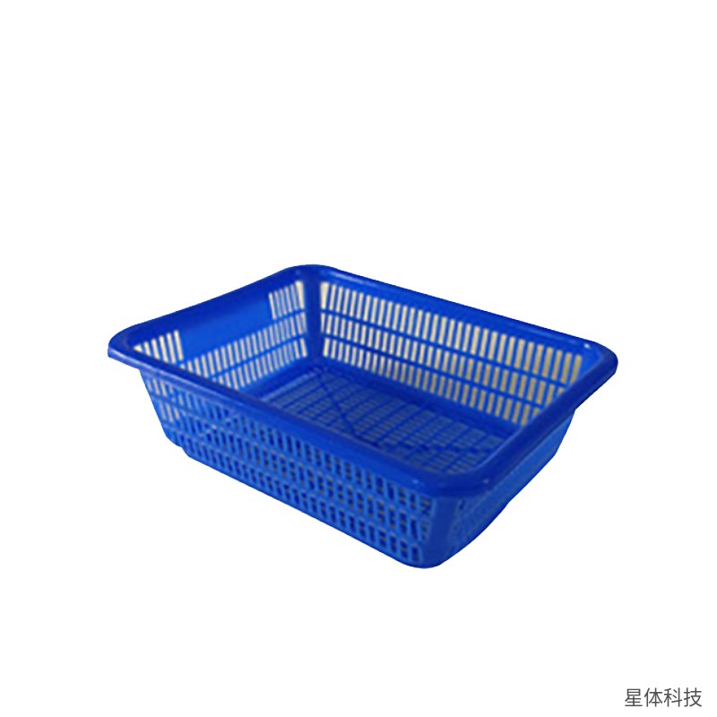 塑料周转筐 555×415×185毫米 物流筐 收纳筐 整理箱 仓储货筐 零件筐 加厚胶框 蓝色图片2