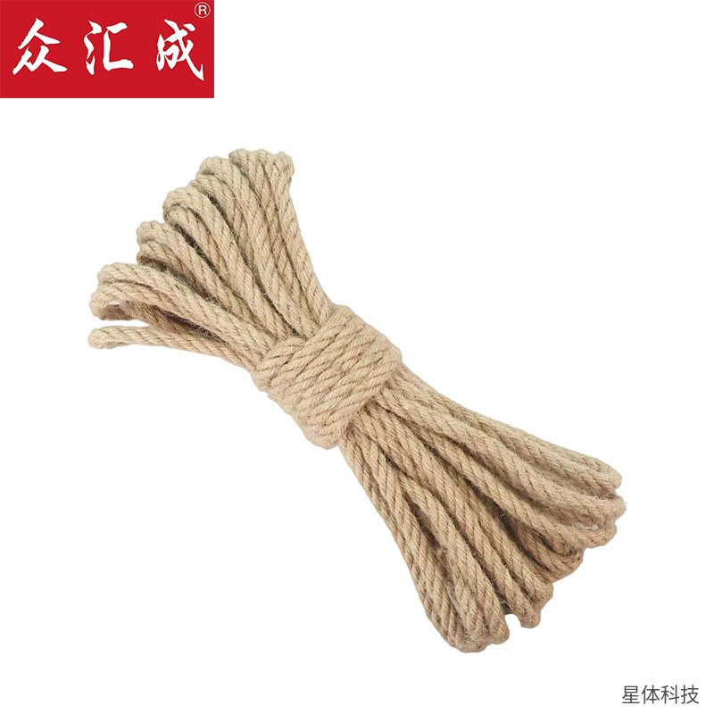 麻绳 捆绑绳 普通绳 黄麻 手工 装饰 绑扎 打包 园艺 拔河 吊装 按米计 驼色图片3