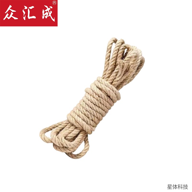 麻绳 捆绑绳 普通绳 黄麻 手工 装饰 绑扎 打包 园艺 拔河 吊装 按米计 驼色图片2
