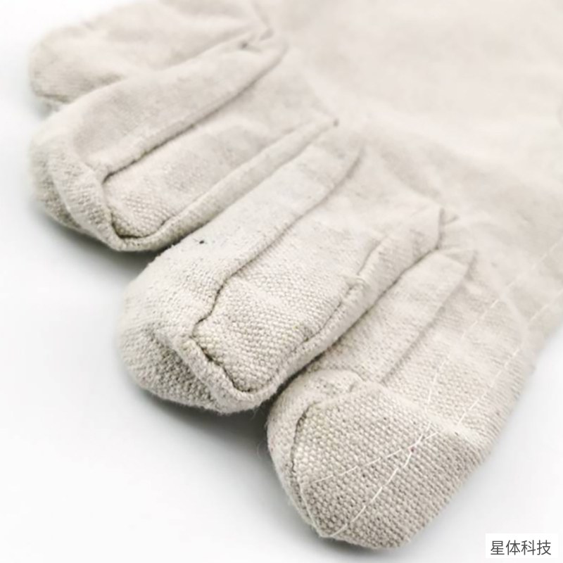 劳保帆布手套 均码 棉 加厚 耐磨 搬运 工地 机械 维修 电焊 装卸 车间 作业 米白色图片4