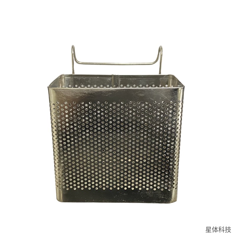 不锈钢筷篓 13×7×13.5厘米 筷子筒 筷笼 餐具沥水架 勺子收纳筒 厨房收纳 银色图片2