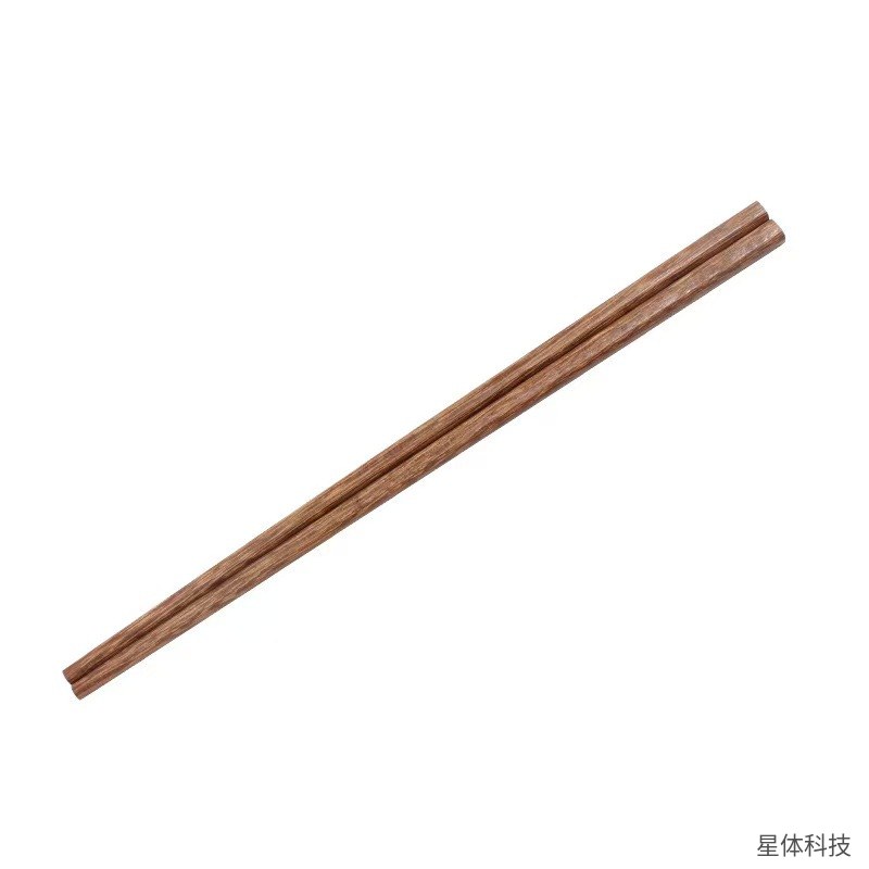 鸡翅木筷子 10双装 木质餐筷 家用中式 原木 24厘米 防滑 独立盒装 餐厅 棕褐色图片3