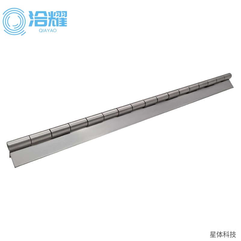 长条合页 钛合金 排合页 钢琴铰链 柜门翻板 箱盖连接 工业设备门 机柜 五金配件 银色图片3