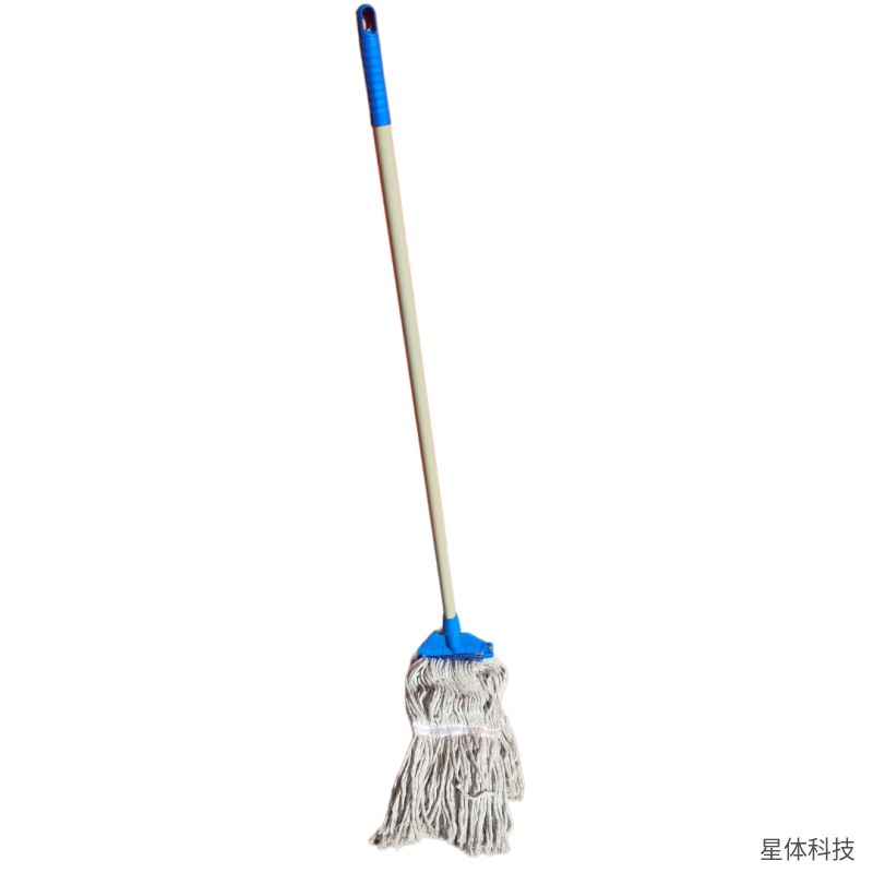 蜡拖拖把 棉线布条16厘米 打蜡拖布 墩布 地面上蜡 商场酒店保洁 长杆拖把 清洁工具 白色图片4