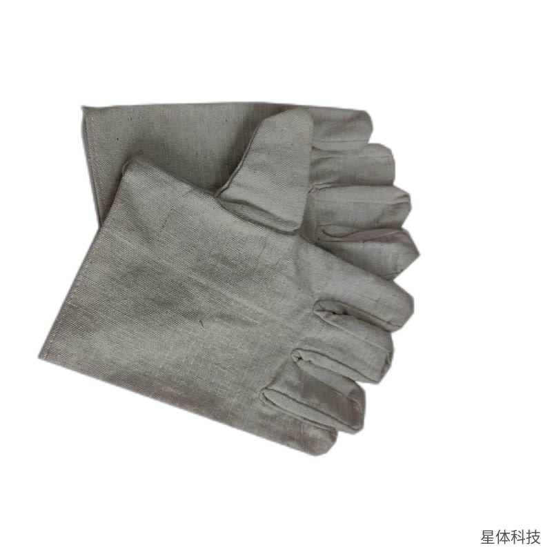 双层帆布手套 24线 白甲布 加大 防护棉布手套 劳保作业 搬运装卸 工地通用 灰白色图片4
