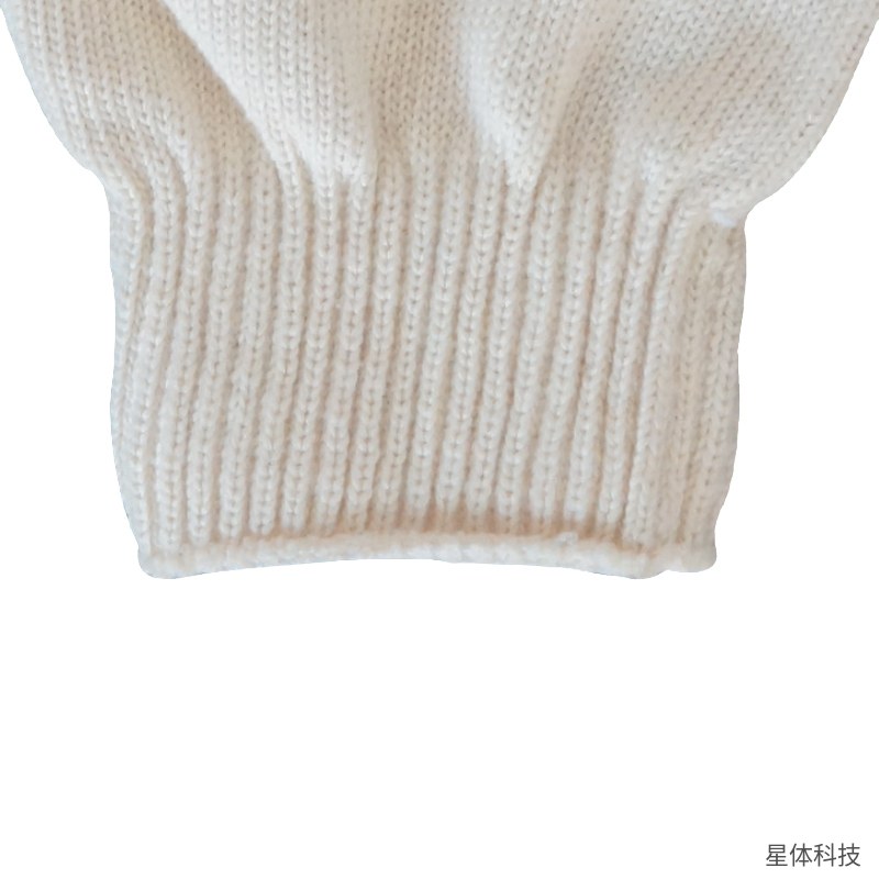 翌嘉 纯棉线手套 十针 加密 耐磨 棉纱手套 劳保 工地 搬运 车间 装卸 维修 作业 12双装 白色图片4