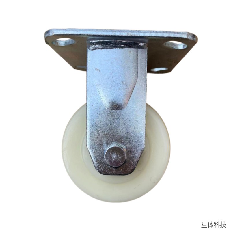 尼龙定向轮 6寸 轮径150毫米 固定脚轮 重型轮子 推车轮 平板车脚轮 工业搬运轮 白色图片4