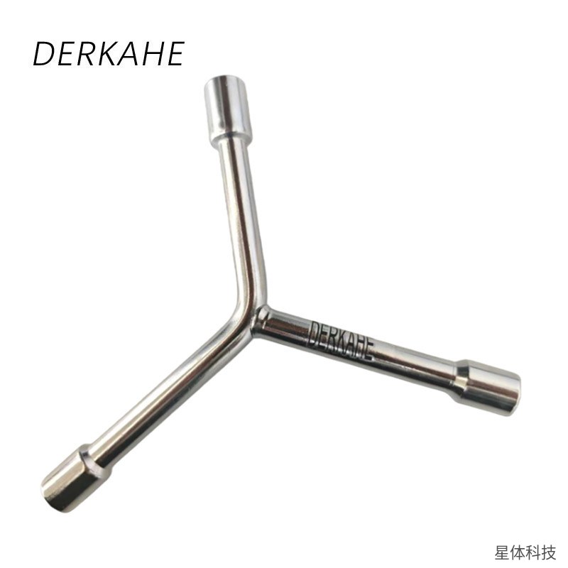 三叉套筒扳手 12×14×17毫米 碳钢 Y型扳手 汽修 机修 拆装 螺母 五金工具 三头图片4