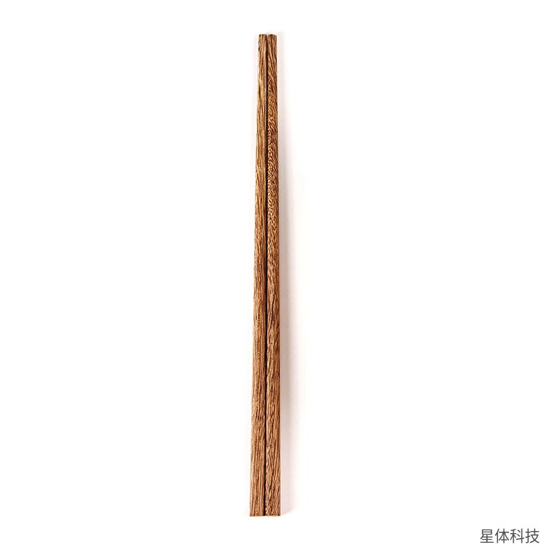 鸡翅木筷子 10双装 木质餐筷 家用中式 原木 24厘米 防滑 独立盒装 餐厅 棕褐色图片2