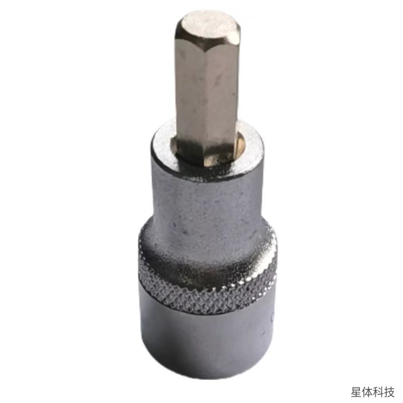 六角旋具套筒 10毫米 碳钢 公制 批头套筒 内六角 机修 汽修 装配 拆卸 手动五金工具图片2