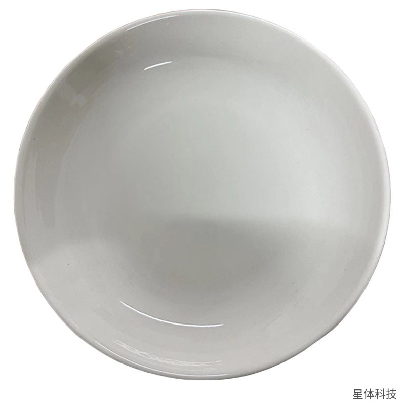 白瓷圆盘 23厘米 陶瓷菜盘 圆形盘 水果盘 家用餐厅菜碟 白色陶瓷餐具 简约纯色盘子 云白图片4