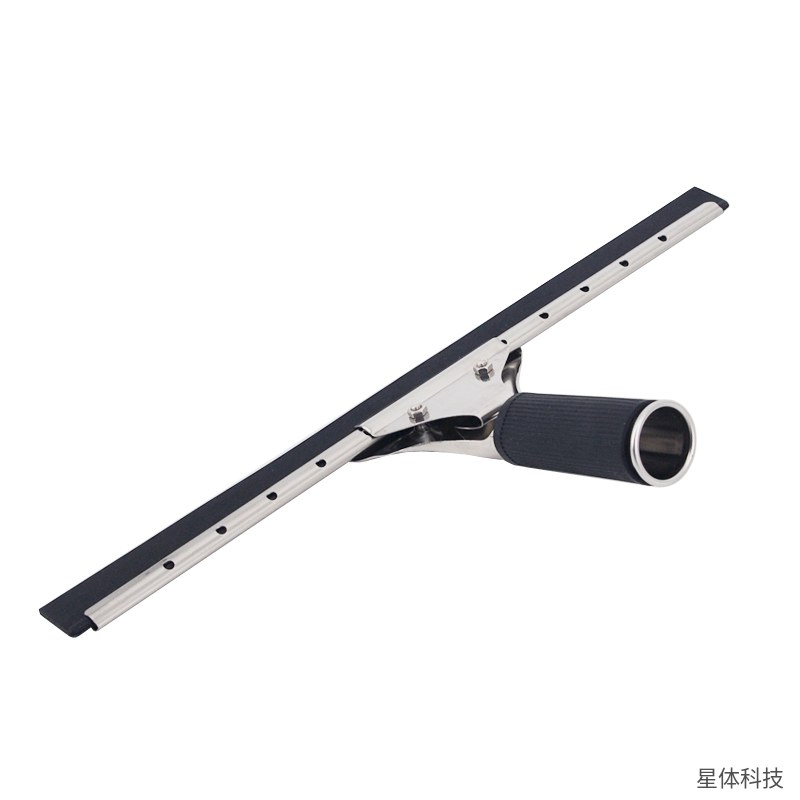 不锈钢玻璃刮 35厘米 刮水器 擦玻璃器 窗户刮板 橡胶刮条 酒店商用玻璃清洁工具 黑色图片2