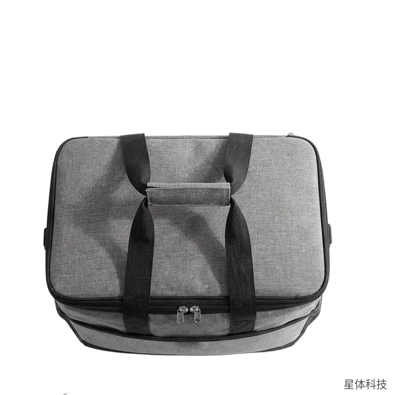 收纳保温袋 43×28×31厘米 牛津布 保冷保温包 便当外卖送餐袋 野餐食品收纳包 手提 灰色图片2