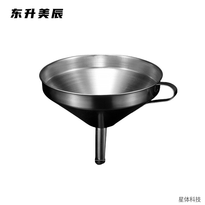 304不锈钢漏斗 口径15厘米 酒漏 分装漏斗 液体灌装 大口漏斗 厨房家用 银色图片2