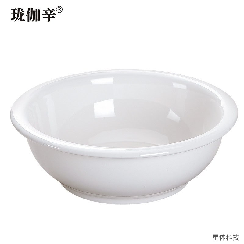 白色陶瓷大汤碗 11英寸 汤盆 大碗 面碗 菜碗 酒店餐厅食堂家用汤碗 纯白餐具 陶瓷大盆 象牙白图片4
