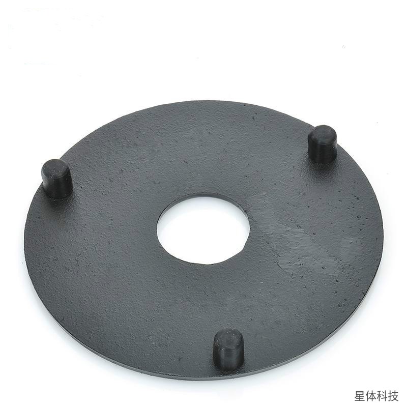 家柏饰 铸铁壶承 铁壶垫 隔热壶托 半手工 茶壶底座 干泡台 功夫茶道配件 中式茶具摆件 黑色图片2