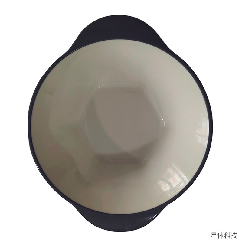 密胺双耳面碗 18厘米 麻辣烫碗 拉面碗 水煮鱼 面馆 餐厅 食堂 商用 仿瓷 防摔 银灰图片3